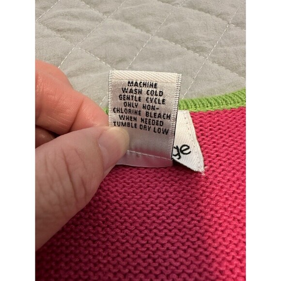 Breckenridge Womens Petite Cardigan Sweater Embellished Sailboats Tropical XL - Picture 10 of 10